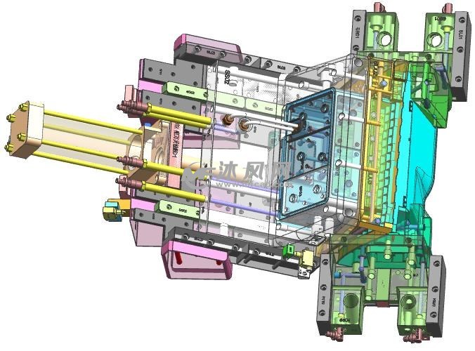 汽车手套箱注塑模具 3D设计与制造工艺解析
